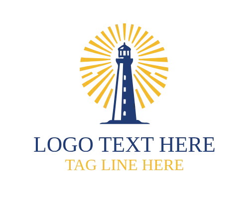 Simple Lighthouse Logo for Clean Coastal Branding