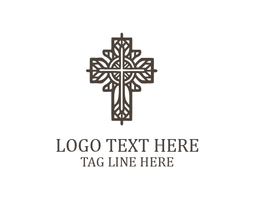 Simple Line Cross Logo