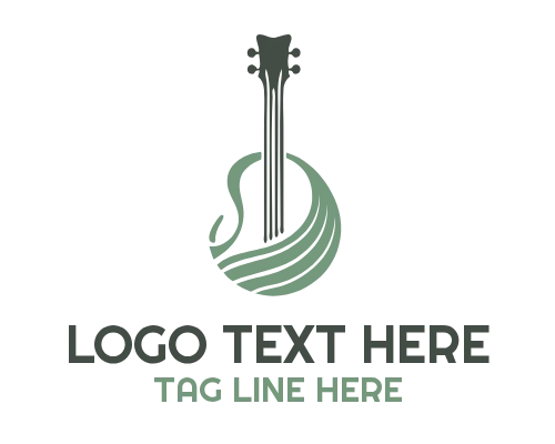 Simple Line Guitar Logo