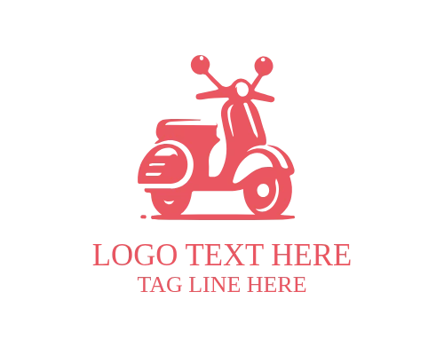 Simple Line Scooter Logo