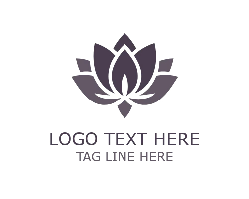 Simple Lotus Floral Logo for Clean Wellness and Beauty Branding