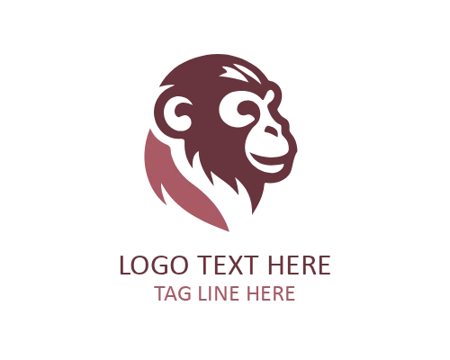 Simple Monkey Icon Logo