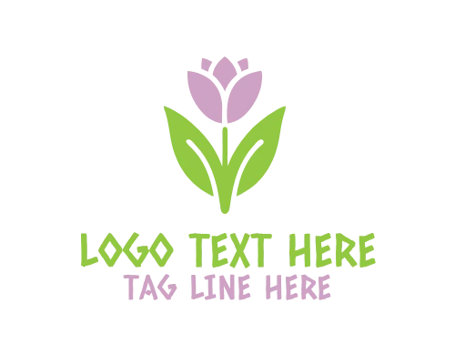 Simple Petal Tulip Logo