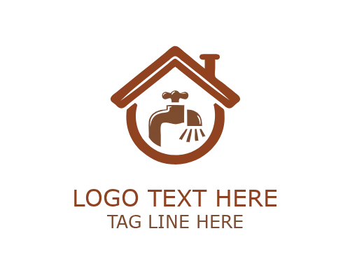  Simple Plumber House Logo