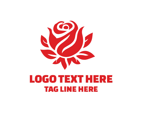 Simple Rose Bloom Logo