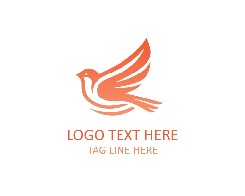 Simple Sparrow Logo Symbol