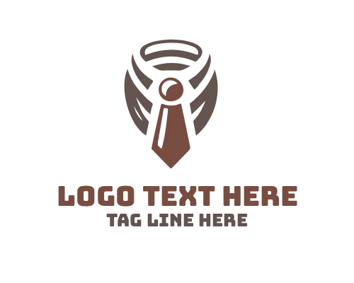 Simple Tie Icon Minimal Logo