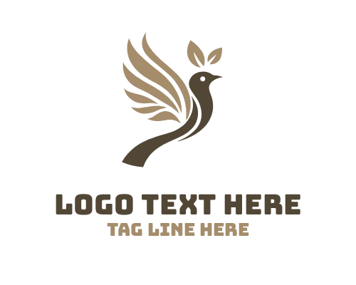 Singing Bird with Musical Melody Logo