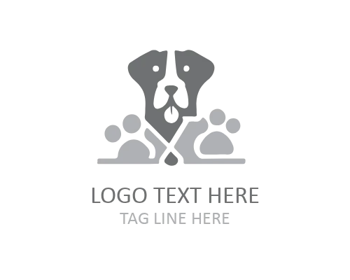 Sitting Doggy Pet Logo