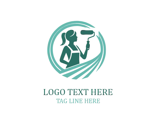 Sketch Style Painting Logo