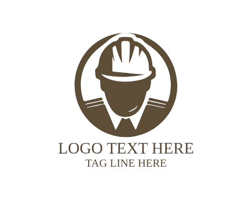 Skilled Worker Construction Labour Logo