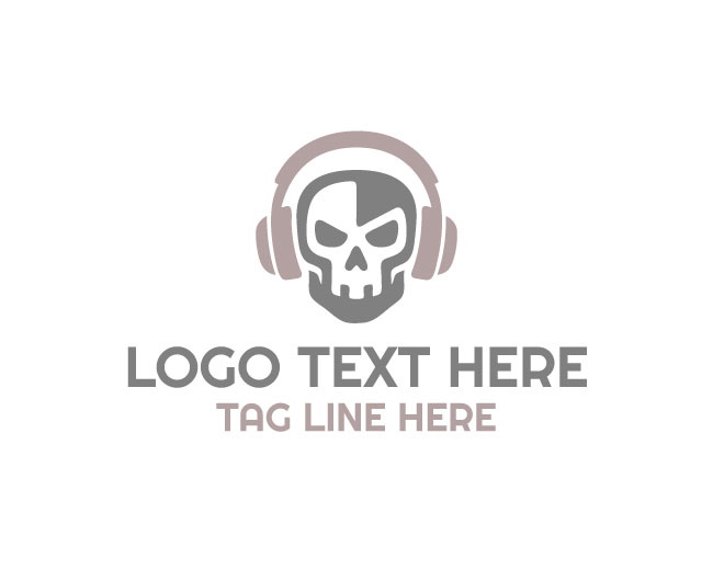 Skull Headphone Beat Logo