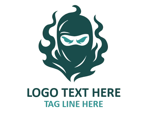 Skull Ninja Mascot Logo