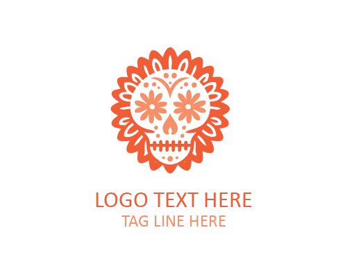 Skull Stamp Logo