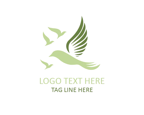 Sky Flight Bird Symbol Logo