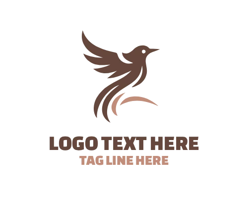 Skylark Flying Bird Logo