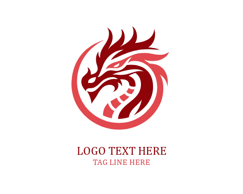  Skywing Dragon Mascot Logo