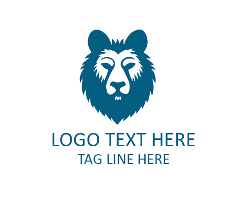 Sleek bear Head Logo for Professional Identity