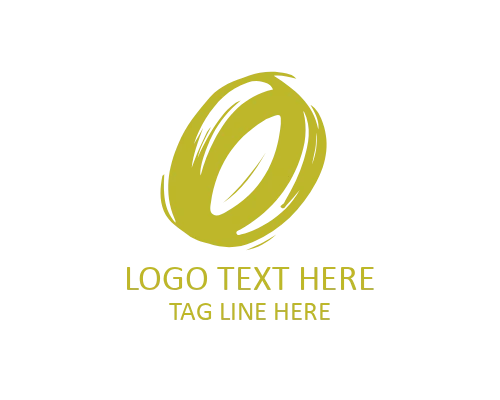 Sleek Brush Letter O Logo for Professional Identity