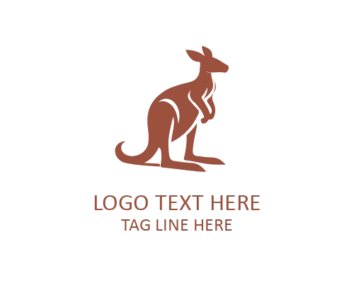Sleek Kangaroo Logo for Professional Branding