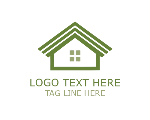  Sleek Roof Symbol Logo