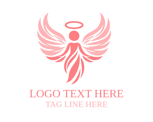 Sleeping Baby Angel Logo