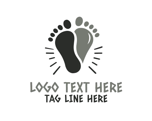  Sleeping Baby Feet Peaceful Care Logo