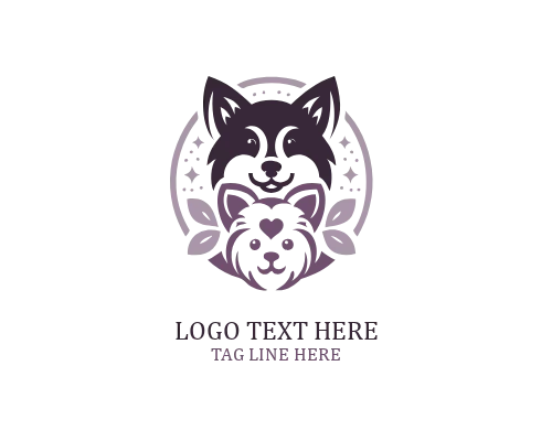 Sleepy Cute Puppy Logo