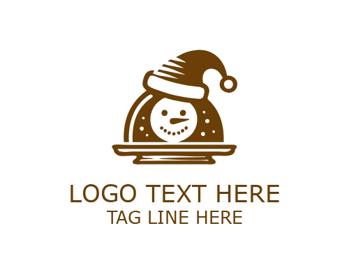 Sleigh Bell Christmas Logo for Festive Holiday and Winter Branding