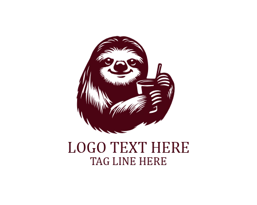 Sloth Hammock Relax Logo