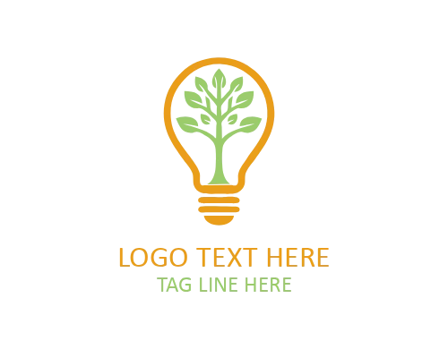 Smart Green Bulb Logo for Technology and Energy Innovation Branding