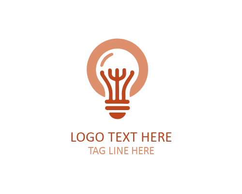 Smart Idea Light Bulb Logo