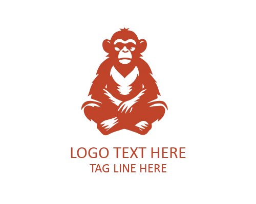 Smart Monkey Character Logo