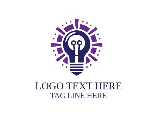 Smart Solution Idea Bulb Logo