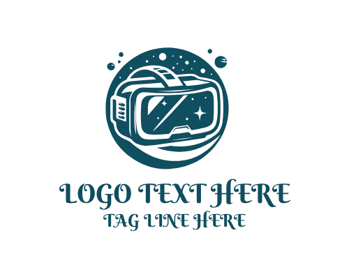 Smart VR Glasses Logo for Advanced Technology