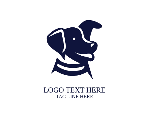 Smiling Dog Face Logo