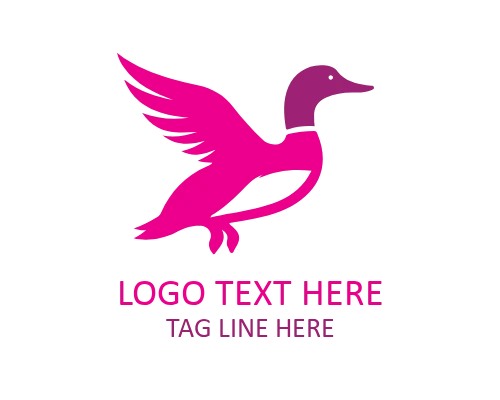 Smiling Duck Minimal Logo for Friendly Brands