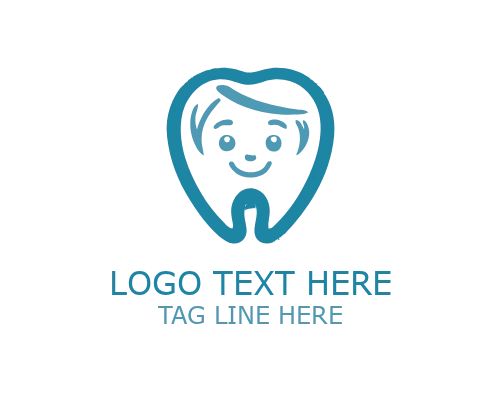 Smiling Tooth Paediatric Dentistry Logo for Kids Dental Clinics