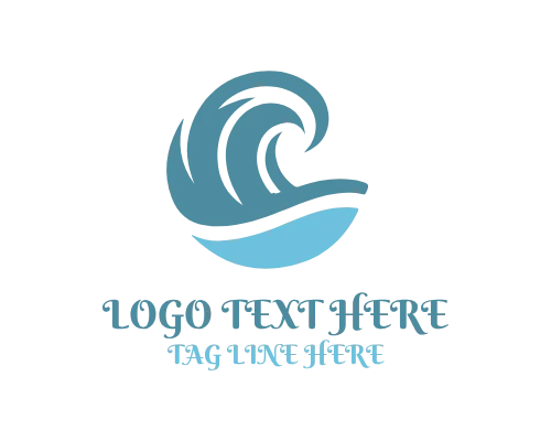 Smooth Sea Wave Logo