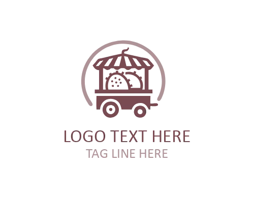 Smoothie Bowl Healthy Food Cart Logo for Wellness Brands