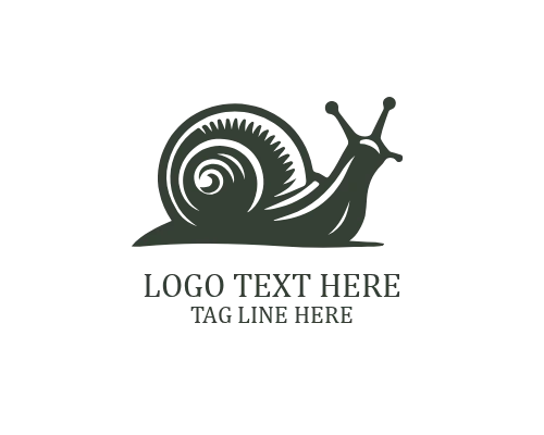  Snail House Shell Logo