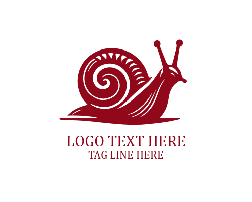  Snail Leaf Nature Logo