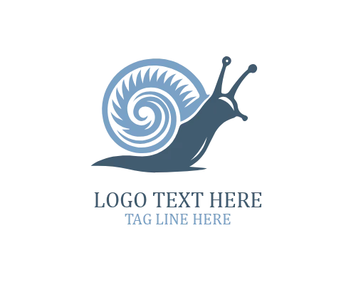  Snail Spiral Art Logo