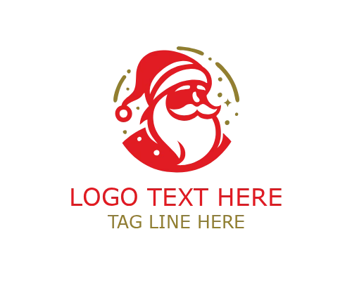 Snowman Christmas Logo for Winter Holidays and Festive Branding