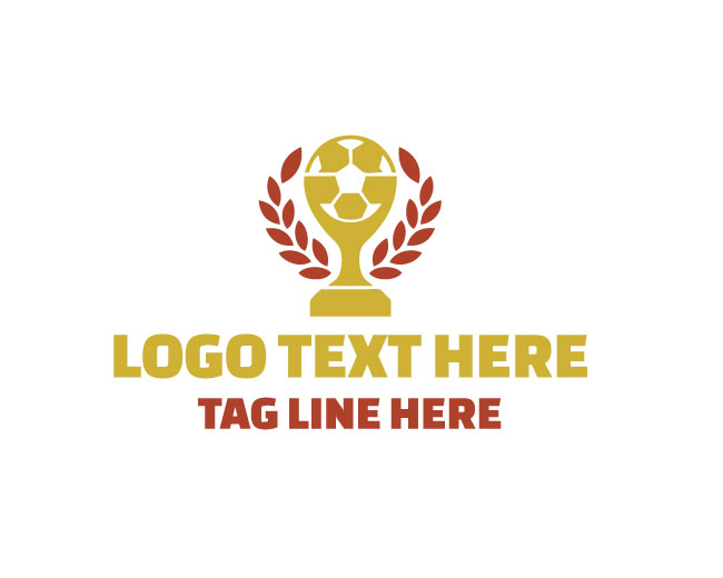 Soccer Trophy Award Design Logo logo template preview