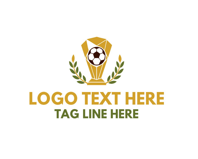 Soccer Trophy Challenge Logo logo template preview