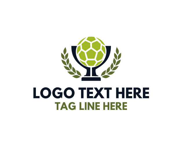 Soccer Trophy Medal Design Logo logo template preview