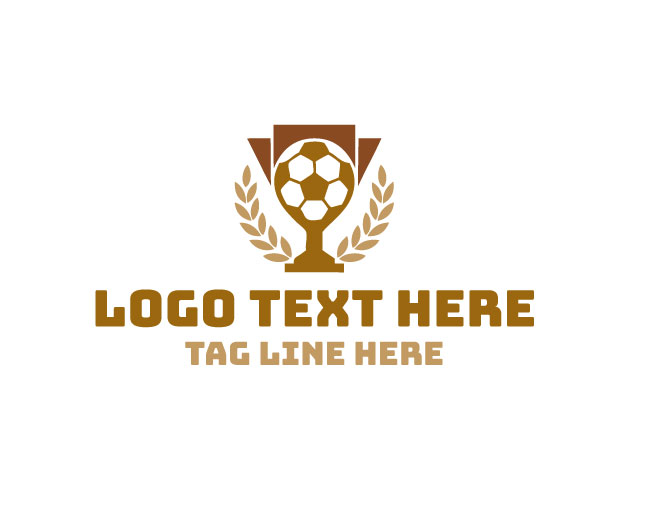 Soccer Trophy Sport Design Logo logo template preview