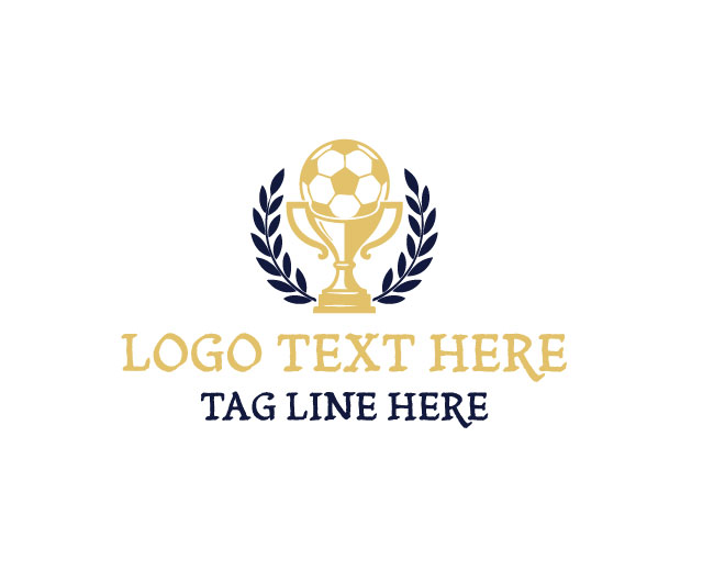 Soccer Trophy Victory Design Logo logo template preview