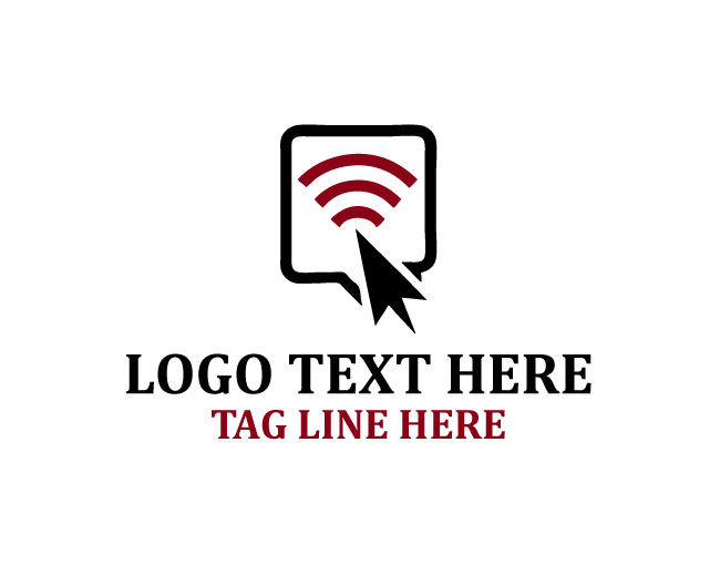 Social Media Chat Arrow Logo